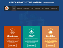 Tablet Screenshot of hitechkidneystonehospital.org